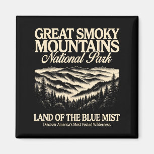 Great Smoky Mountains National Park Vintage Wandel Magneet