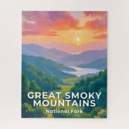 Great Smoky Mountains National Park Watercolor Legpuzzel