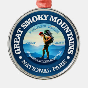 Great Smoky Mountains NP (Hiker C) Metalen Ornament