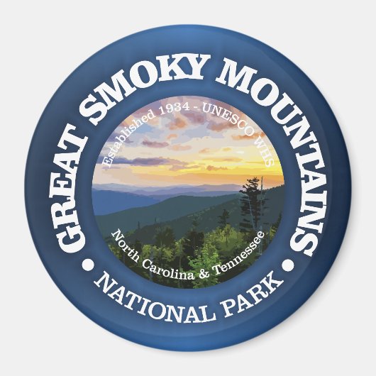 Great Smoky Mountains NP (rd)2 Magneet (Voorkant)