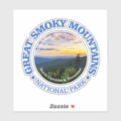 Great Smoky Mountains NP (rd)2 Sticker (Vel)