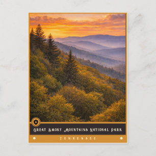 Great Smoky Mountains   Oude ansichtkaart Briefkaart