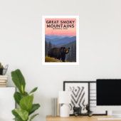  Great Smoky Mountains Park Poster (Thuiskantoor)