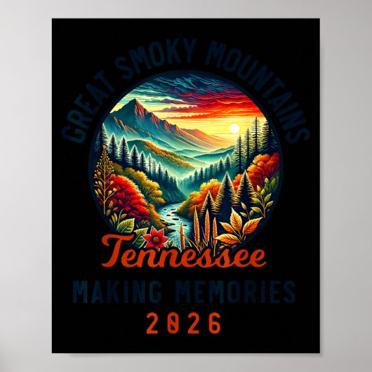 Great Smoky Mountains Tennessee 2026 Geon Forge, V Poster (Voorkant)