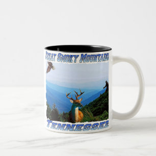 Great Smoky Mountains Tennessee Coffee Cup Tweekleurige Koffiemok