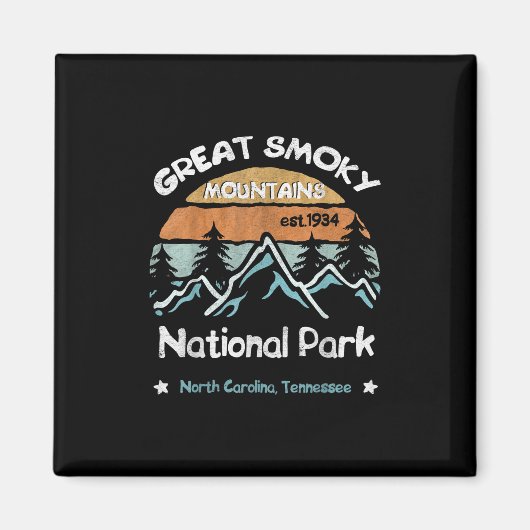 Great Smoky Mountains US National Park Camping Magneet (Voorkant)