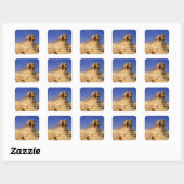 Great Sphinx of Giza, Egypte Vierkante Sticker (Vel)
