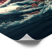 Great Sushi Shark Monster Poster (Hoek)