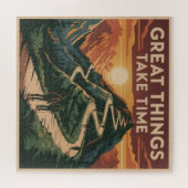 Great Things Take Time Legpuzzel (Horizontaal)