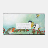 Great Tit Birds, Red Robin & Hawthorn (Clavier et souris)