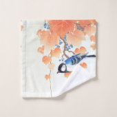 Great Tit Grapevine - Ohara Koson -  kunst Bad Handdoek (Wasdoekje)