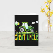 Great Uncle Of The Birthday Boy Tractor Farm Truck Kaart (Gele Bloem)
