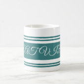 Great Vibes Green Luxe doublure Mug. tasse de café (Centre)