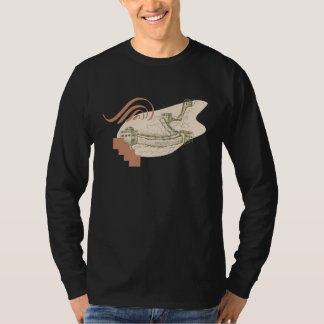 Great Wall of China Sketch Travel T-shirt