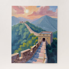 Great Wall of China | Travel Painting Legpuzzel