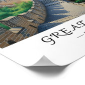 Great Wall of China Wall Art, Asian Landmark  Poster (Hoek)