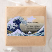 GREAT WAVE Blue White Etiket (Insitu)