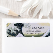 GREAT WAVE Blue White Etiket (Insitu)