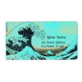 GREAT WAVE Blue White Etiket (Voorkant)