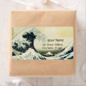 GREAT WAVE Blue White Etiket (Insitu)