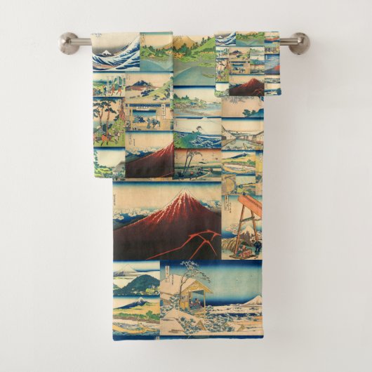 Great Wave Hokusai Mount Fuji Japanse Prints Bad Handdoek (Insitu)