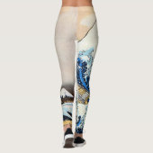 Great Wave, Hokusai, Ukiyo-e Leggings (Achterkant)
