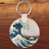 Great Wave, Hokusai, Ukiyo-e Sleutelhanger (Voorkant)
