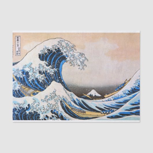 Great Wave, Hokusai, Ukiyo-e Tissuepapier (Voorkant)