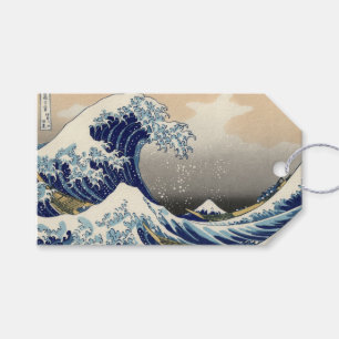 Great Wave Kanagawa Japans schilderen Cadeaulabel