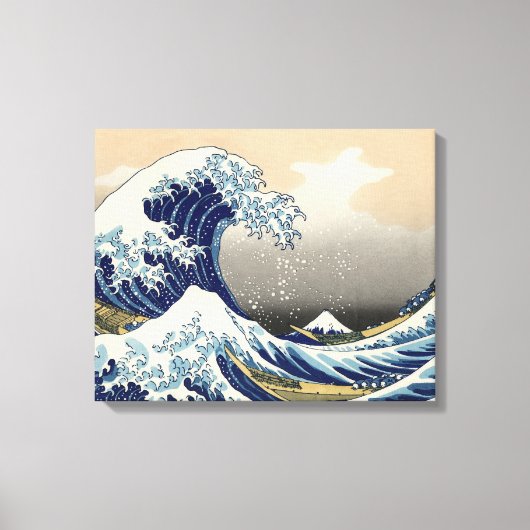 Great Wave Kanagawa Japans schilderen Canvas Afdruk (Voorkant)