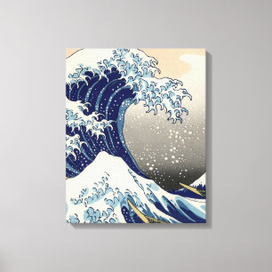 Great Wave Kanagawa Japans schilderen Canvas Afdruk