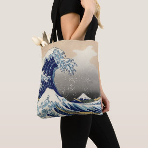 Great Wave Kanagawa Japans schilderen Draagtas