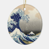 Great Wave Kanagawa Japans schilderen Keramisch Ornament (Links)