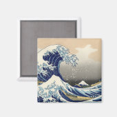 Great Wave Kanagawa Japans schilderen Magneet (Voorkant / Achterkant)