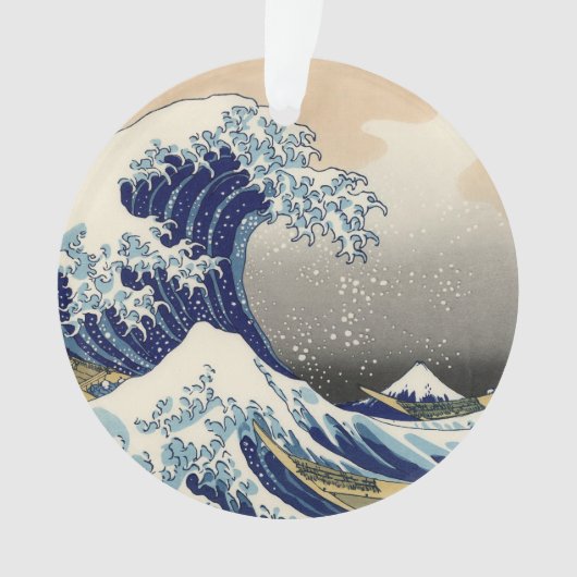 Great Wave Kanagawa Japans schilderen Ornament (voorkant)