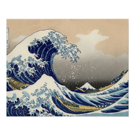 Great Wave Kanagawa Japans schilderen Perfect Poster (Voorkant)