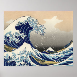 Great Wave Kanagawa Japans schilderen Poster