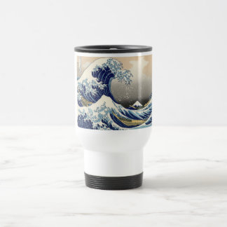Great Wave Kanagawa Japans schilderen Reisbeker