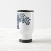 Great Wave Kanagawa Japans schilderen Reisbeker (Center)
