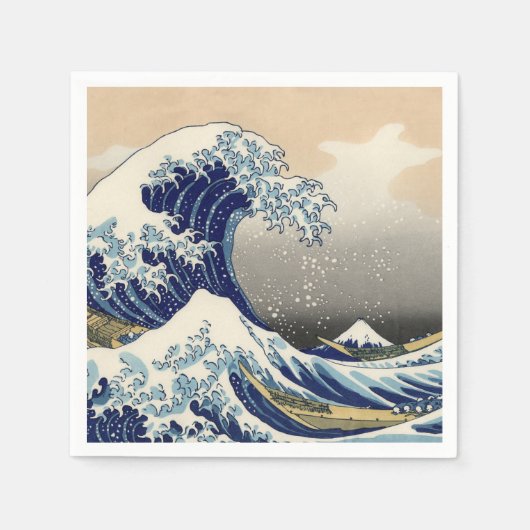 Great Wave Kanagawa Japans schilderen Servetten (Voorkant)