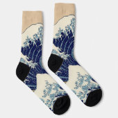 Great Wave Kanagawa Japans schilderen Sokken (Rechts)