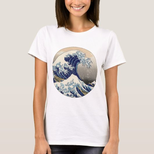 Great Wave Kanagawa Japans schilderen T-shirt (Voorkant)