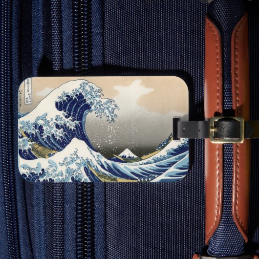 Great Wave langs Kanagawa | Hokusai | Bagagelabel (Voorkant Insitu 4)