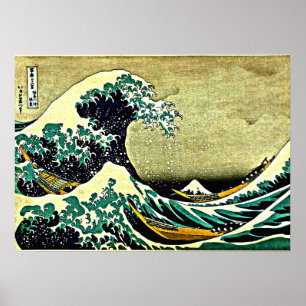 Great Wave langs Kanagawa Poster