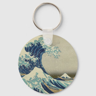 "Great Wave off Kanagawa" door Hokusai Sleutelhanger