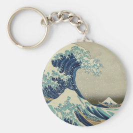 "Great Wave off Kanagawa" door Hokusai Sleutelhanger