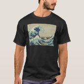Great Wave Off Kanagawa Japanese Aesthetic Ukiyo e T-shirt (Voorkant)