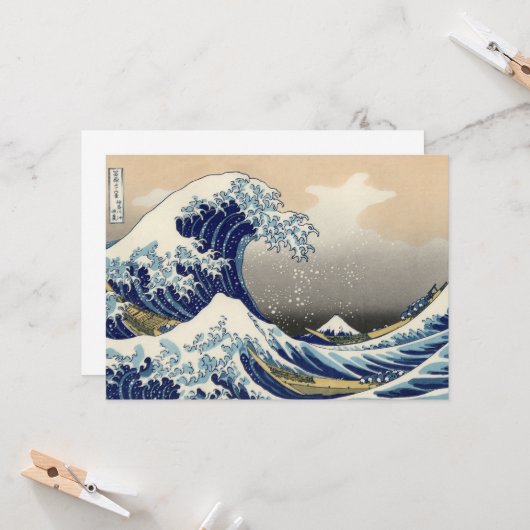 Great Wave off Kanagawa & Mount Fuji Japan Zee (Voorkant / Achterkant in situ)