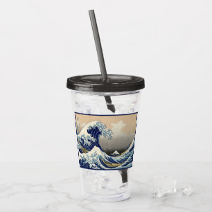 Great Wave off Kanagawa & Mount Fuji Japan Zee Acryl Drinkbeker