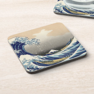 Great Wave off Kanagawa & Mount Fuji Japan Zee Bier Onderzetter